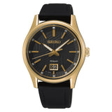 Seiko Sports Black Dial & Silicone Strap Men Watch SUR560P1P