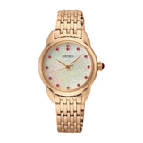 Seiko Gold Stainless Steel Strap Women Watch SUR564P1