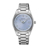 Seiko Classique Quartz Blue Dial Stainless Steel Women's Watch SUR581P1