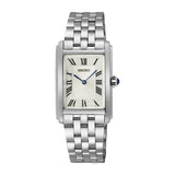 Seiko White Dial Silver Stainless Steel Women Watch SWR083P1