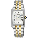 Seiko White Dial Two-Tone Stainless Steel Strap Women Watch SWR087P1