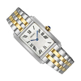 Seiko White Dial Two-Tone Stainless Steel Strap Women Watch SWR087P1