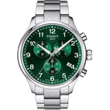 Tissot Chronograph Green Dial Silver Stainless Steel Strap Men Watch T1166171109200