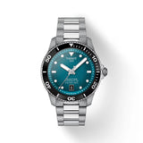 Tissot Seastar 1000 Powermatic 80 Stainless Graded Turquoise Black Dial Steel Men's Watch T1208071109100