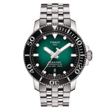 TISSOT T1204071109101 SEASTAR GREEN DIAL STAINLESS STEEL MEN'S WATCH