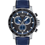 Tissot Supersport Chronograph Blue Textile Strap Men Watch T1256171705103