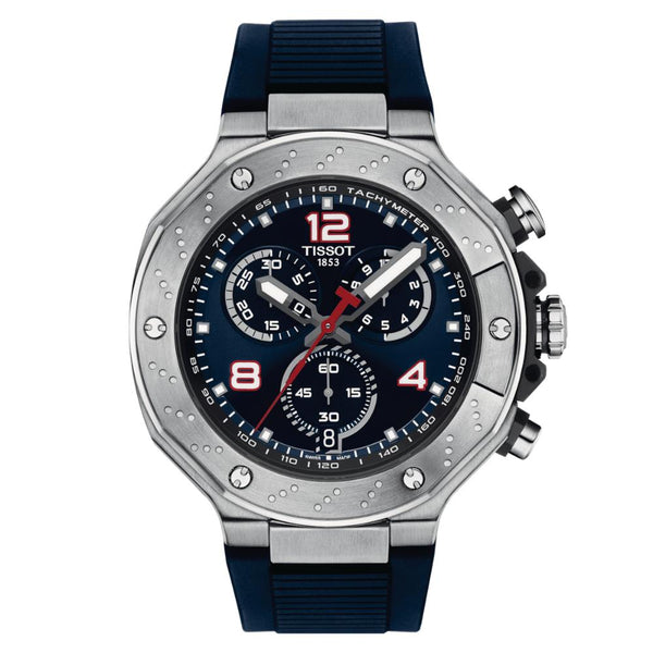 Tissot T-Race MotoGP Chronograph 2024 Limited Edition Blue Silicone Strap Men's Watch T1414171704700