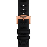 Tissot T-Race Chronograph Black Dial Black Silicone Strap Men's Watch T1414173705100