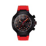 TISSOT T-RACE QUARTZ CHRONOGRAPH RED SILICONE STRAP WATCH T1414173706101