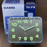 Casio Standard Blue Resin Table Clock TQ-218-2D-P