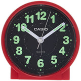 Casio Clock Black Dial Red Case Alarm Clock TQ-228-4DF-P