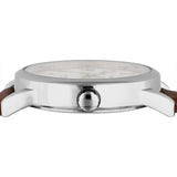 Timex Indiglo White Dial Brown Leather Strap Unisex Watch TW2V68700