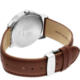 Timex Indiglo White Dial Brown Leather Strap Unisex Watch TW2V68700