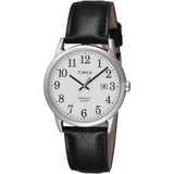 Timex Indiglo White Dial Black Leather Strap Unisex Watch TW2V68800