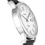 Timex Indiglo White Dial Black Leather Strap Unisex Watch TW2V68800