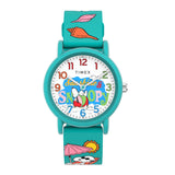 TIMEX x PEANUTS JUST BEACHY SKY BLUE SILICONE STRAP WATCH TW2V78500