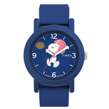 TIMEX x PEANUTS SNOOPY FOOTBALL BLUE FABRIC STRAP WATCH TW2W48500