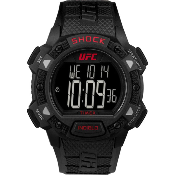 Timex UFC Core Shock Black Dial & Rubber Strap Men Watch TW4B27400