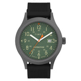 TIMEX EXPEDITION DATE GREEN DIAL RUBBER STRAP WATCH TW4B30200