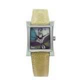 Vulcain Multicolor Dial Yellow Leather Strap Women Watch VU530120.182LF