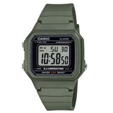 Casio General Digital Green Resin Strap Men Watch W-217H-3AVDF