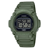 Casio General Digital Green Resin Strap Men Watch W-219HC-3BVDF