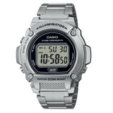 Casio General Digital Silver Stainless Steel Strap Men Watch W-219HD-1AVDF