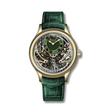 ARBUTUS Green Leather Strap Double Balance Wheel AR2404GGG