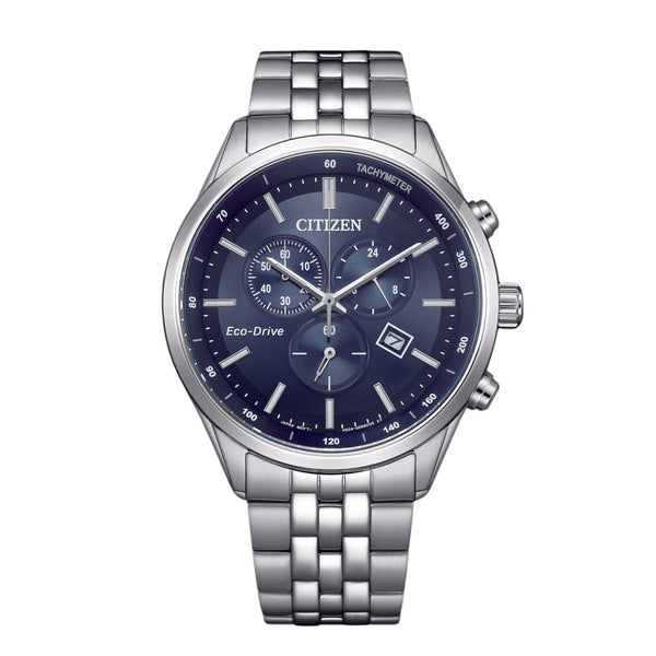 Citizen Eco-Drive Chronograph Blue Dial Watch AT2570-56L