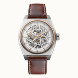 Ingersoll The Vert Automatic Skeleton Dial Brown Leather Strap Men's Watch I14302