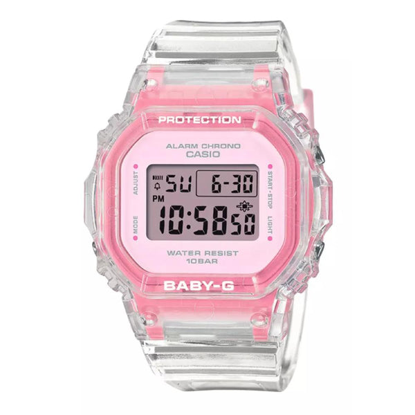 Casio Baby-G Lineup Pink Transparent Resin Band Women's Watch BGD-565SJ-7DR