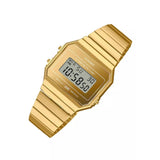 Casio General Gold Stainless Steel Band Digital Unisex Watch A700WEVG-9ADF