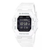 Casio G-Shock Digital Bluetooth Connects White Resin Strap Men's Watch GD-B500-7DR