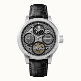 INGERSOLL THE ARC GENTS AUTOMATIC BLACK LEATHER WATCH I16001