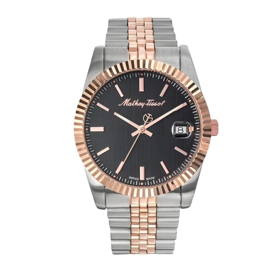 Mathey-Tissot Mathy III Collection Two-Tone Rose Gold H810R Series Men's Watch