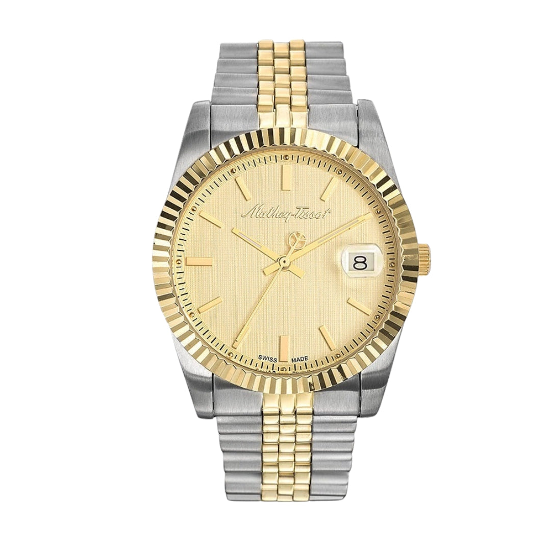 Mathey-Tissot Mathy III Collection Two-Tone Yellow Gold H810B Series Men's Watch