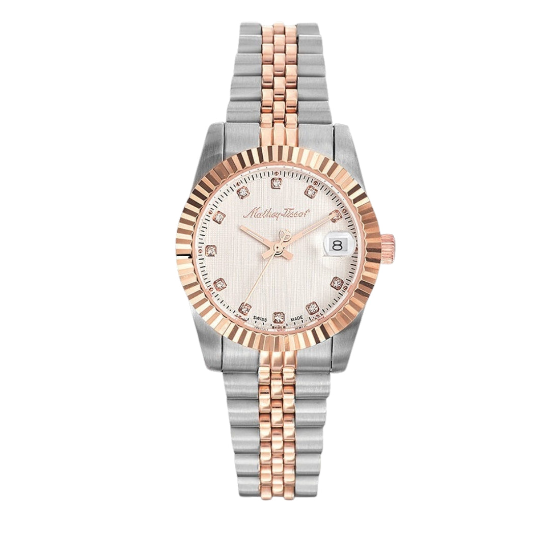 Mathey-Tissot Mathy III Collection Two-Tone Rose Gold D810R Series Women's Watch