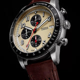 FOSSIL SPORT TOURER CHRONOGRAPH BROWN LEATHER WATCH FS6042