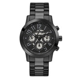 GUESS CHRONO-LOOK BLACK STEEL WATCH GW0627G3