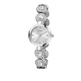 GUESS SILVER CRYSTAL LINKS LADIES WATCH GW0757L1