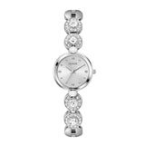 GUESS SILVER CRYSTAL LINKS LADIES WATCH GW0757L1