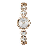 GUESS ROSE GOLD TONE CRYSTAL LINKS LADIES WATCH GW0757L3