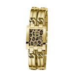 GUESS LEOPARD DIAL GOLD CHAIN LADIES WATCH GW0807L2