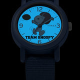 TIMEX x PEANUTS SNOOPY FOOTBALL BLUE FABRIC STRAP WATCH TW2W48500