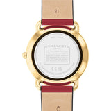 COACH ELLIOT STARS DIAL RED LEATHER STRAP WATCH 14504378