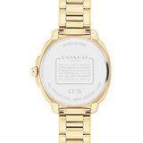 COACH KITT CRYSTAL PINK CHRONOGRAPH GOLD STEEL WATCH 14504393