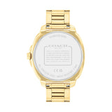 COACH KITT CRYSTAL CHRONOGRAPH GOLD STEEL WATCH 14504398