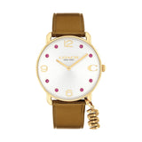 COACH ELLIOT SPECIAL NEW YEAR WATCH TAN LEATHER STRAP 14504449