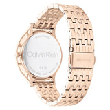 CALVIN KLEIN TIMELESS CRYSTAL ROSE GOLD STEEL WATCH 25100003