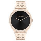 CALVIN KLEIN TIMELESS CRYSTAL ROSE GOLD STEEL WATCH 25100003